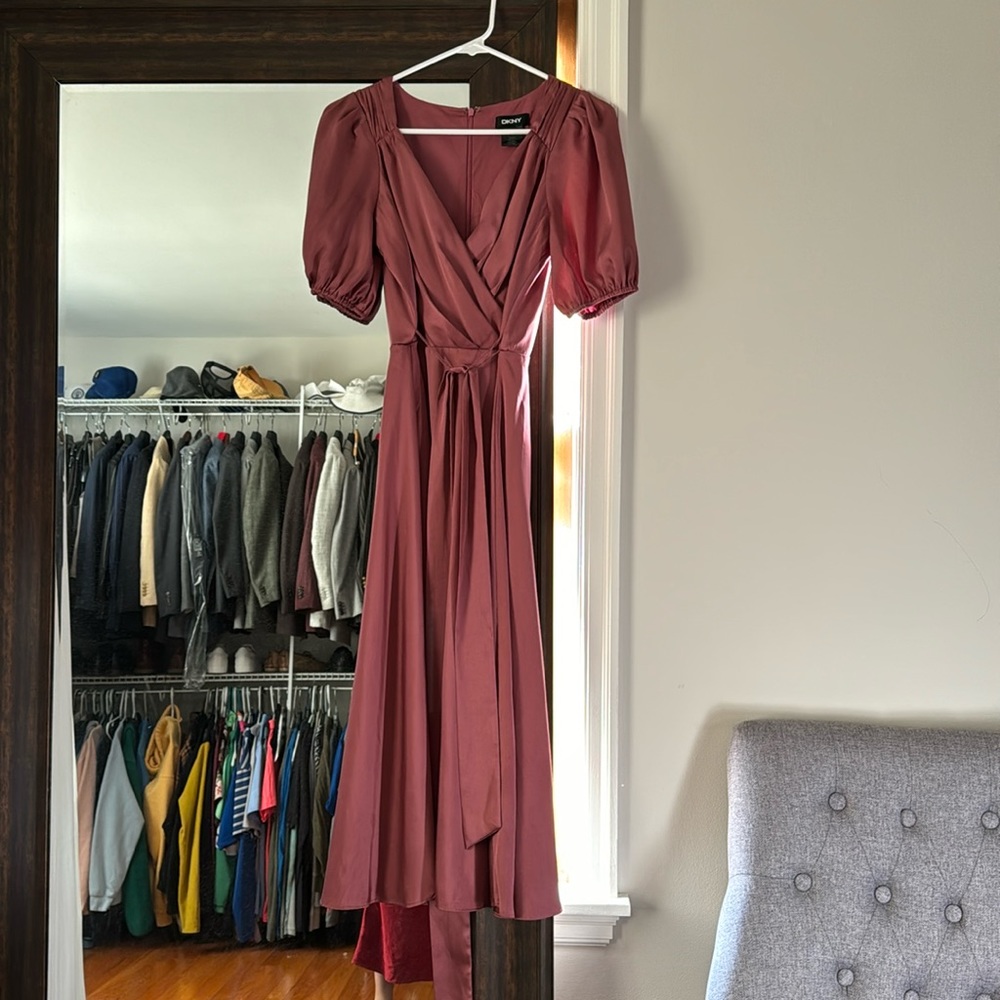 DKNY A-line Midi Dress